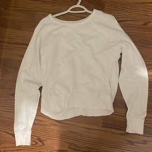 white athleta crewneck size adult medium